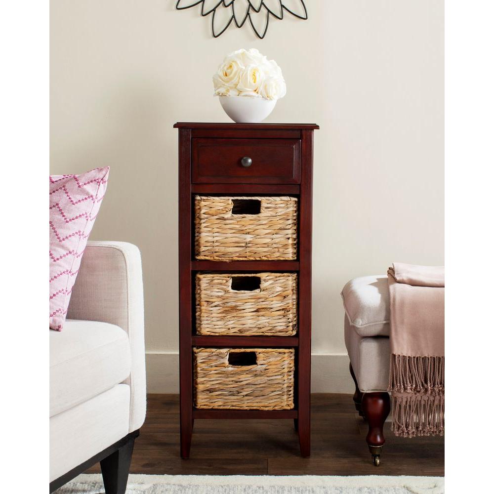 Safavieh Michaela Cherry Storage Side Table Amh5744c The