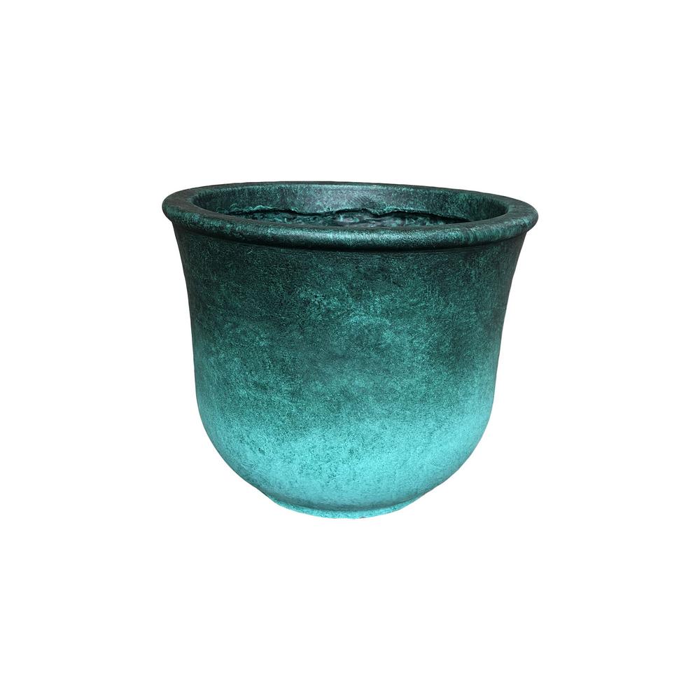 Green Concrete Indoor Plant Pots Planters The Home Depot