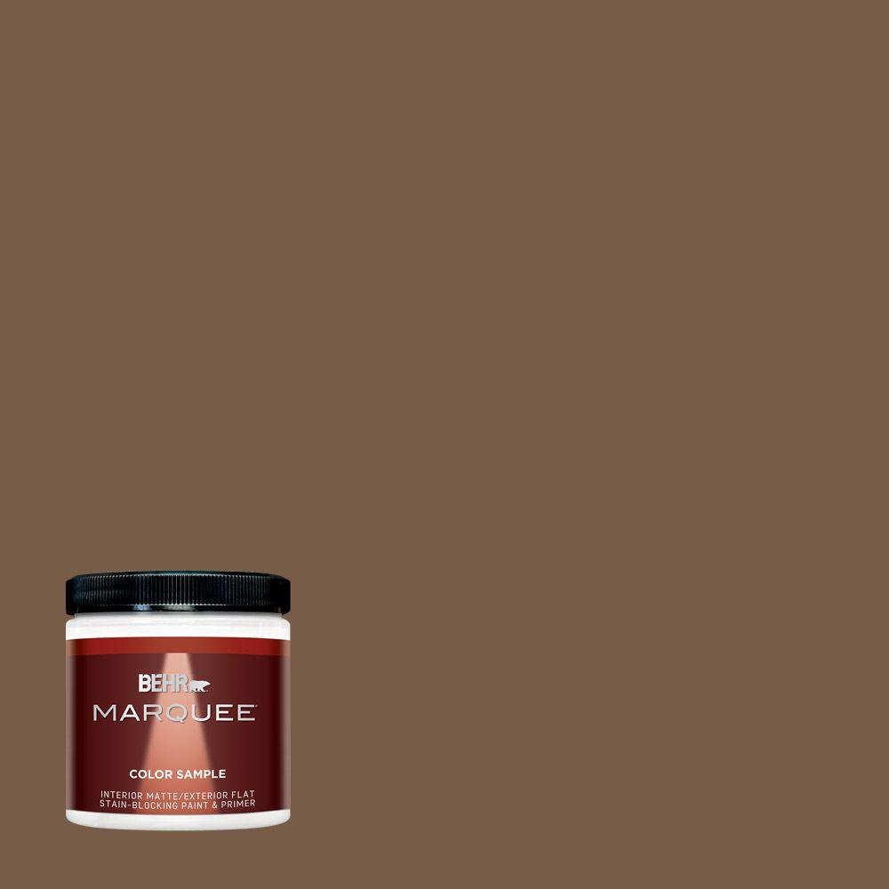 Behr Marquee 8 Oz N250 7 Mission Brown One Coat Hide Matte N250 7 Mission Brown One Coat Hide Matte