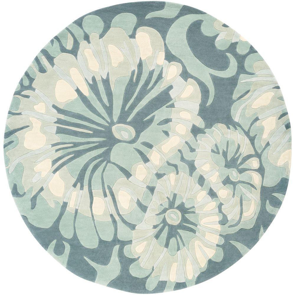 Artistic Weavers Fillan Teal 8 ft. x 8 ft. Round Indoor Area Rug