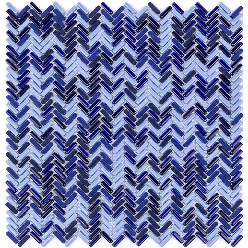 Ivy Hill Tile Recoup Herringbone Royale Gl Mosaic Floor And Wall Recoup Herringbone Royale Gl Mosaic Floor And Wall Tile 3 In X 6 Mm Sample