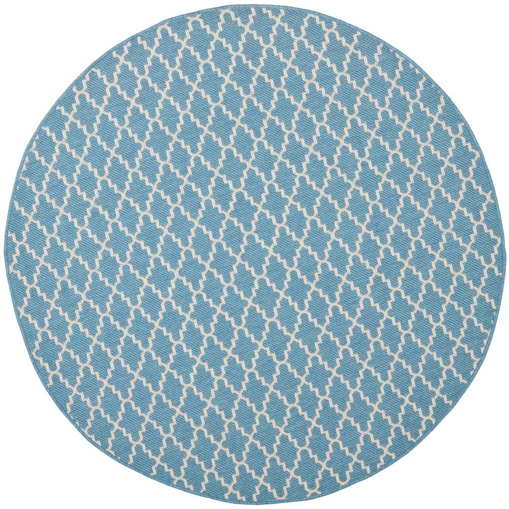 Safavieh Courtyard Blue Beige 4 Ft X Indoor Outdoor Round Safavieh Courtyard Blue Beige 4 Ft X Indoor Outdoor Round