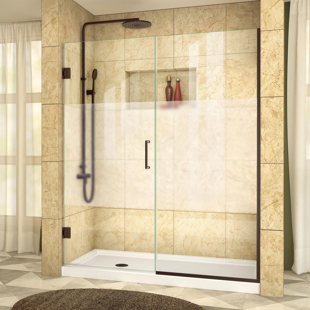 Dreamline Unidoor Plus 60 1 2 To 61 In X 72 Frameless Hinged Dreamline Unidoor Plus 60 1 2 To 61 In X 72