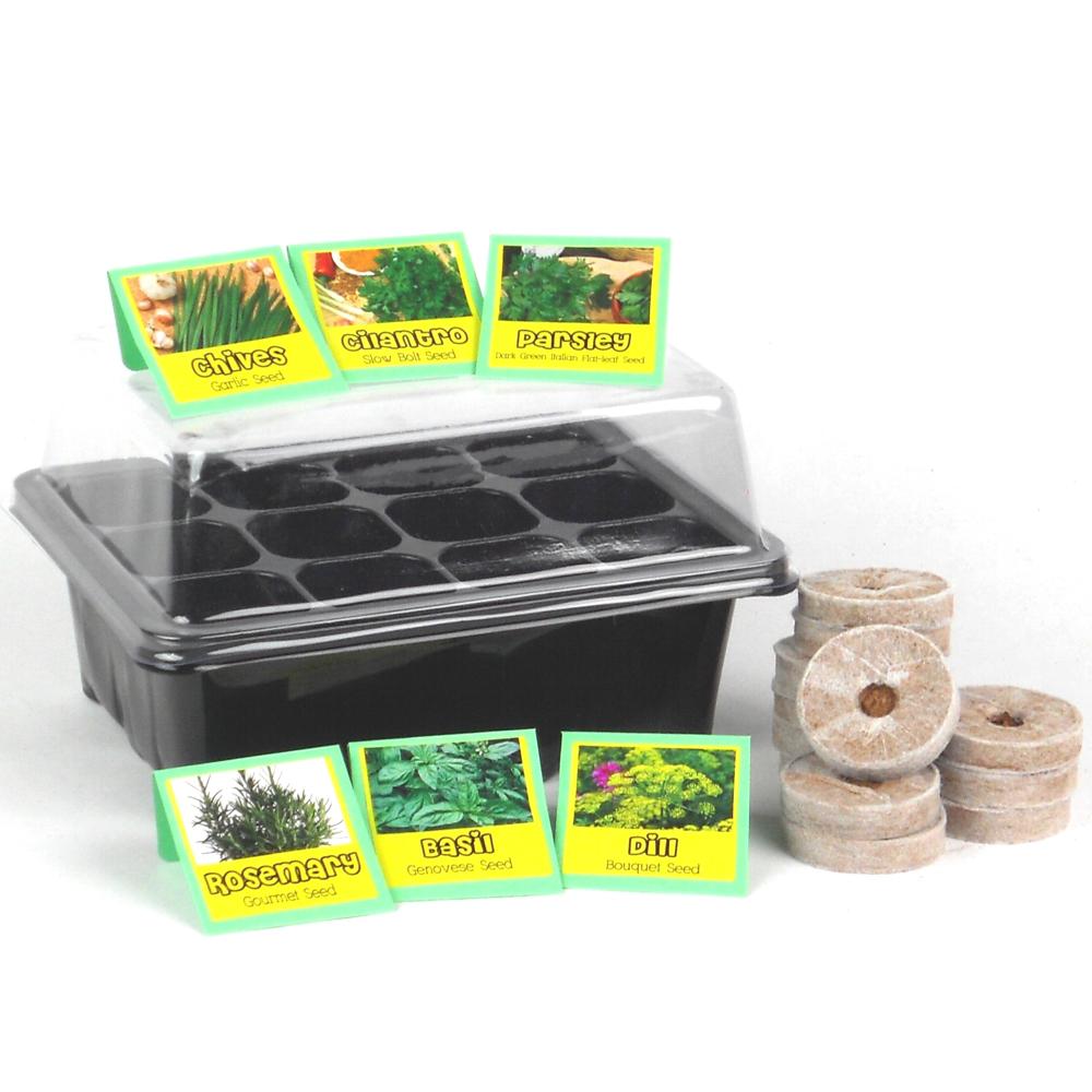 Kitchen Garden Kitchen Herb Garden Seed Starter KitKH12SS16 The Home Depot