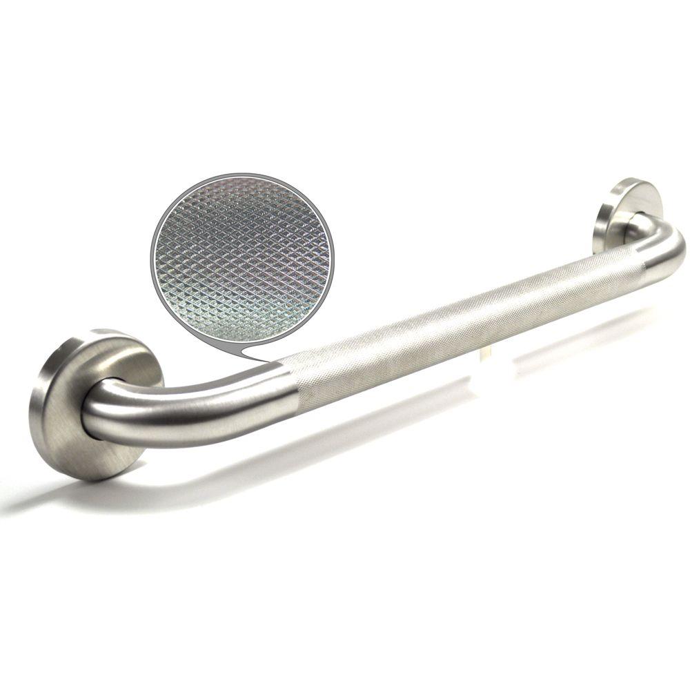 WingIts Premium Series 24 in. x 1.25 in. Diamond Knurled Grab Bar in