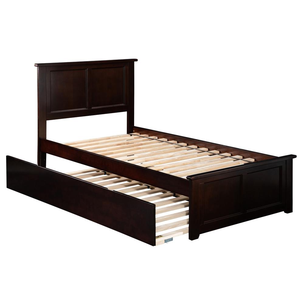 Atlantic Furniture Richmond Espresso Full Platform Bed with Flat Panel