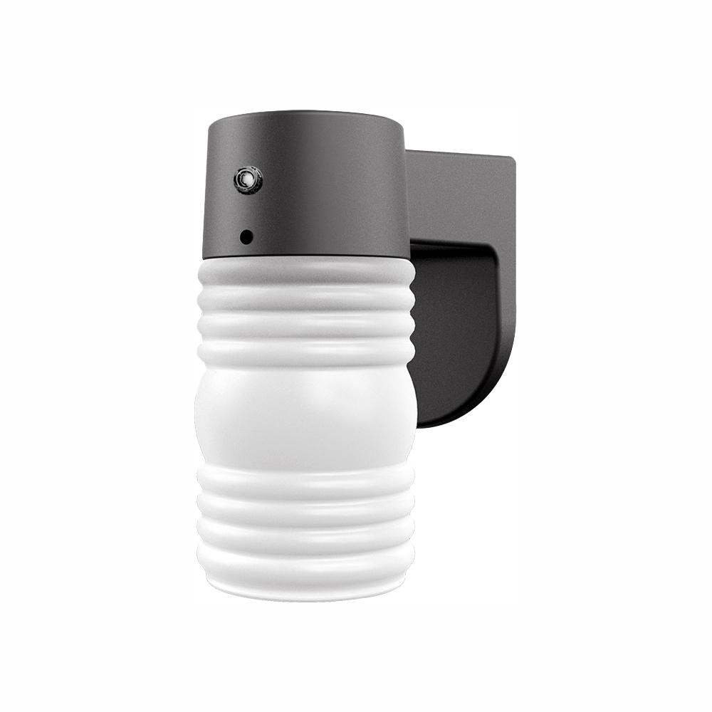 Euri Lighting 1 Light Matte Black Outdoor Wall Lantern Sconce With Photocell