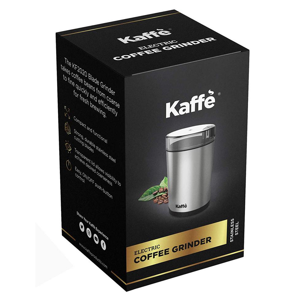 Kaffe KF2020 Electric Coffee Grinder by Kaffe Stainless Steel 2.5 oz. Capacity with Easy On