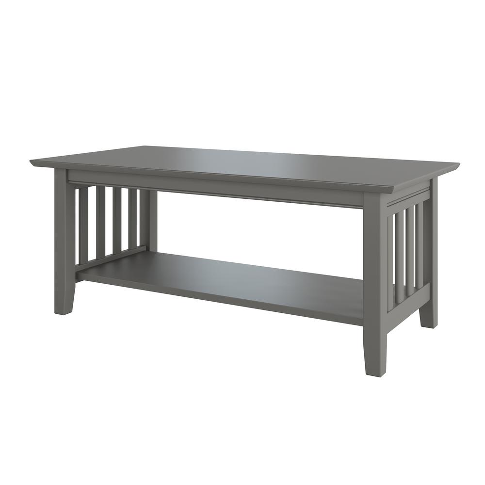 Atlantic Furniture Mission Grey Coffee TableAH15209 The Home Depot