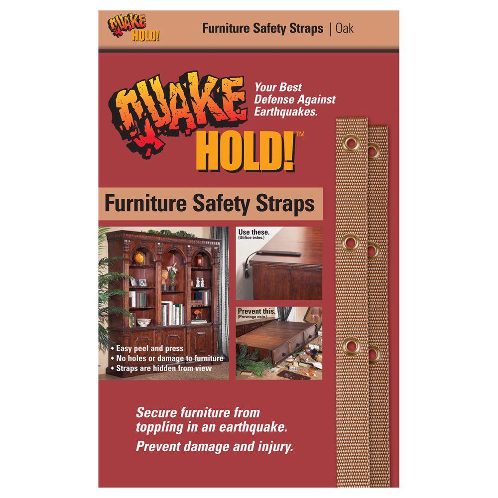QuakeHOLD! Oak Furniture Safety Strap4161 The Home Depot