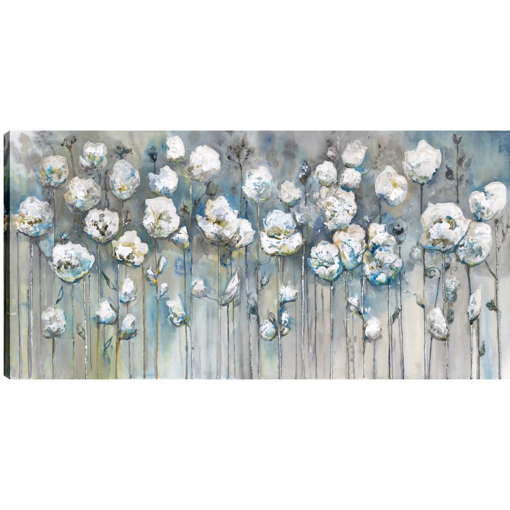 Artmaison Canada White Poppies Floral Art Fresh Printed Canvas Wall Art Decor Gallery Wrapped Wall Art Homana081onl The Home Depot