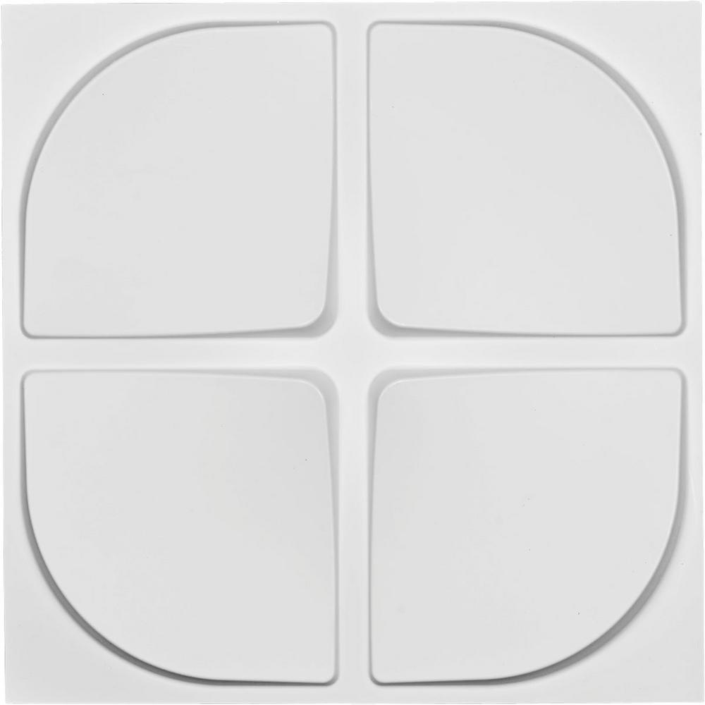 19 5//8W x 19 5//8H White 10 Each Ekena Millwork WP20X20PRWH-CASE-10 Primrose EnduraWall Decorative 3D Wall Panel
