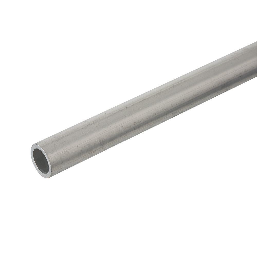 Everbilt 1/2 in. x 48 in. x 1/16 in. Thick Aluminum Round Tube800477