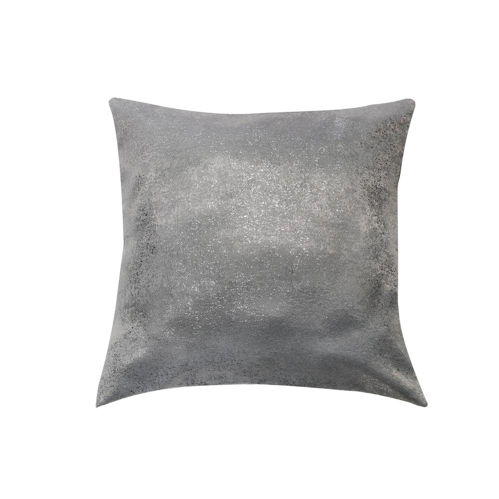 Kensie Maddie 20 In W X 20 In L In Silver Decorative Pillow