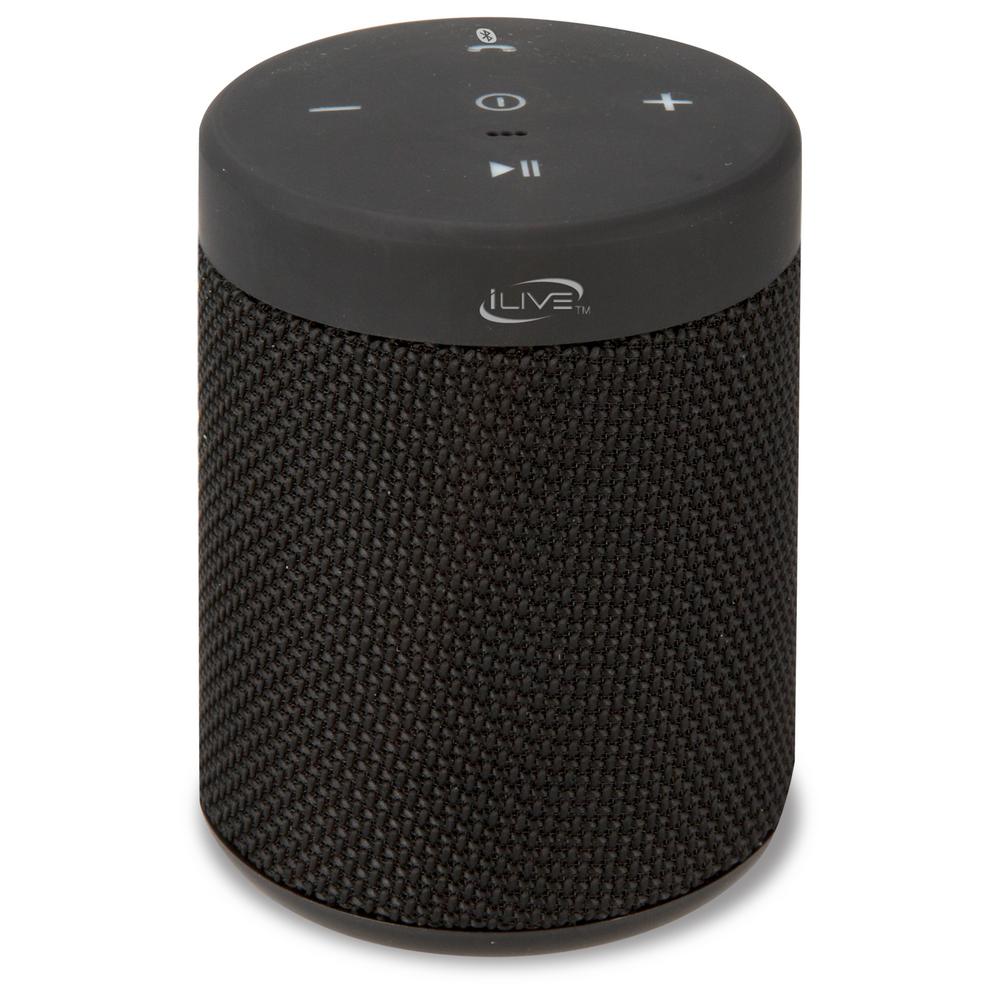 iLive Water Resistant Portable Bluetooth Speaker, Black-ISBW108B - The