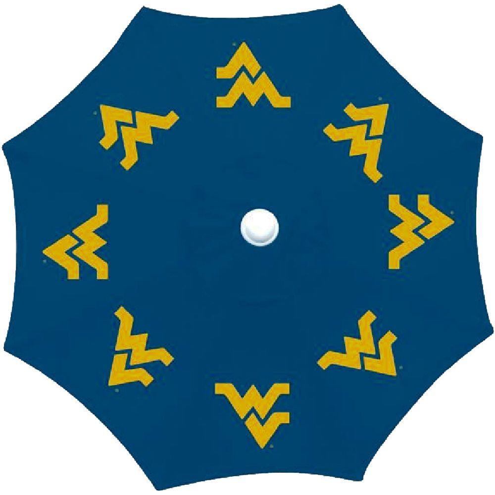 9 Ft West Virginia University Patio Umbrella In Blue Ctu172 The West Virginia University Patio Umbrella In Blue