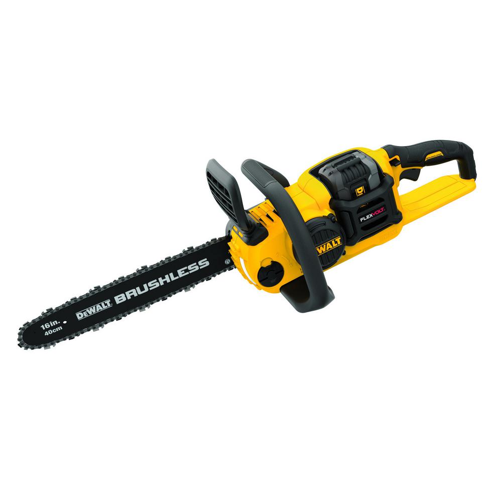 Dewalt 60 Volt Max Lithium Ion Cordless Flexvolt Brushless 16 In Chainsaw W 1 2 0ah Battery And Charger