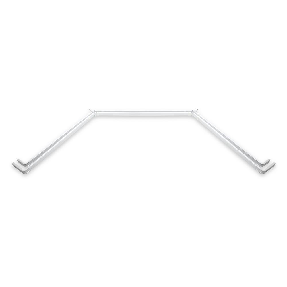 Rod Desyne Adjustable Lockseam Double Bay Window Curtain Rod by Rod Desyne