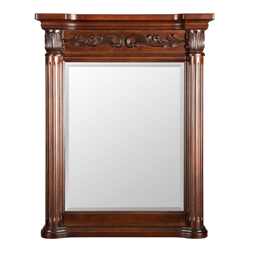 mahogany - bathroom mirrors - bath - the home depot