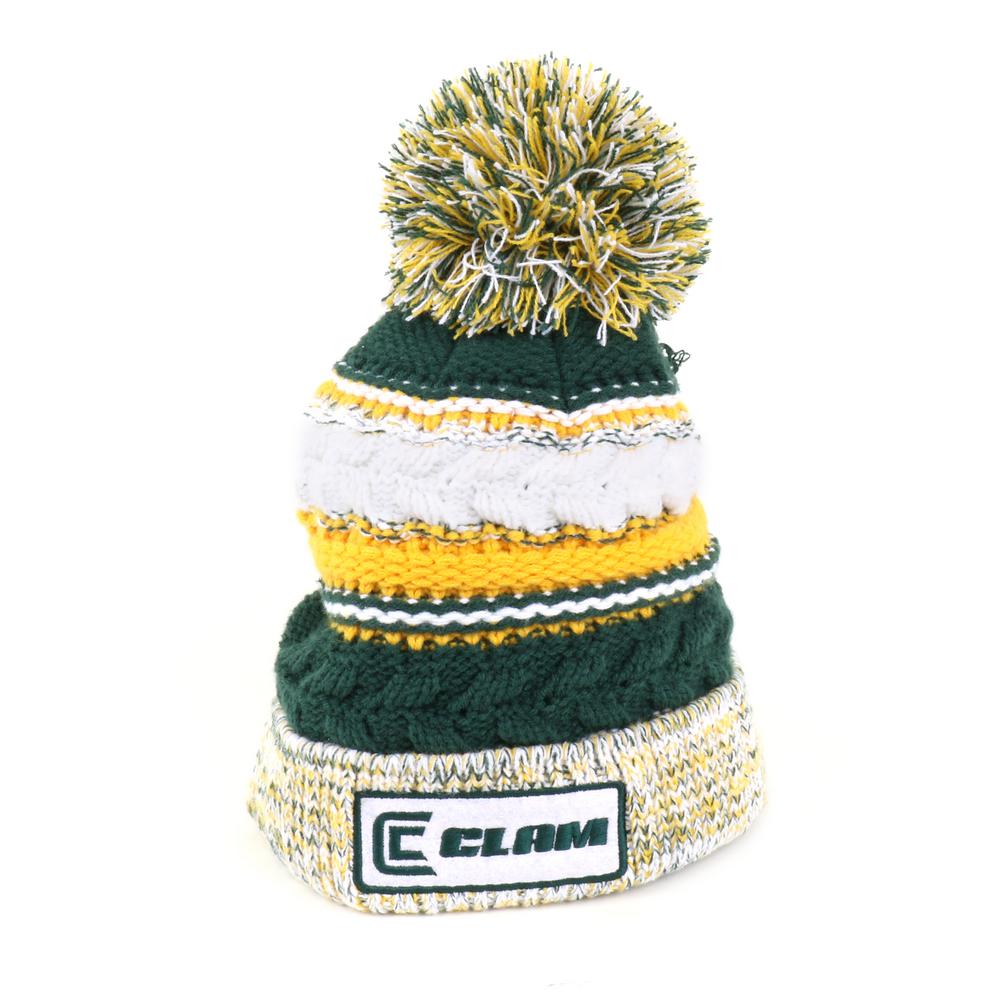 Clam Green/Gold Pom Hat10960 The Home Depot