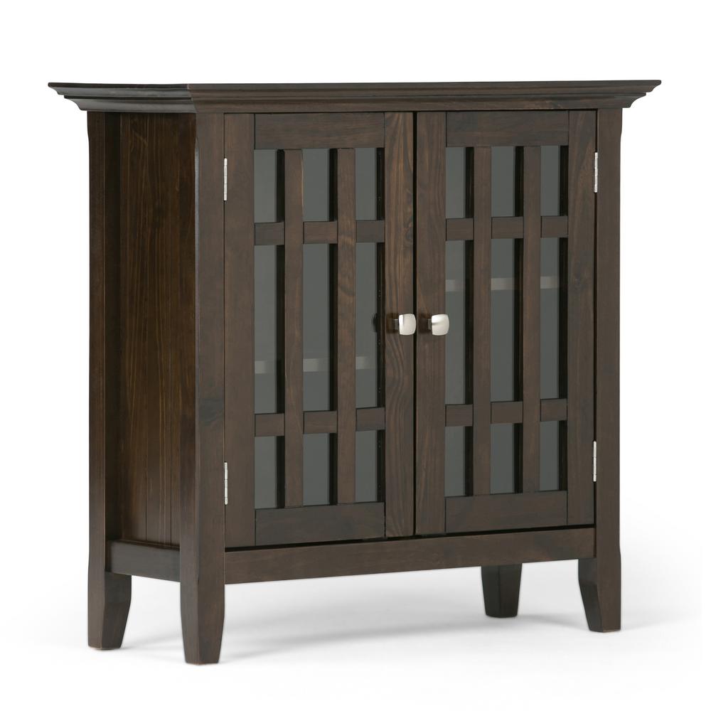 Brooklyn Max Hampton Solid Wood 32 Inch Wide Rustic Low Storage Max Hampton Solid Wood 32 Inch Wide