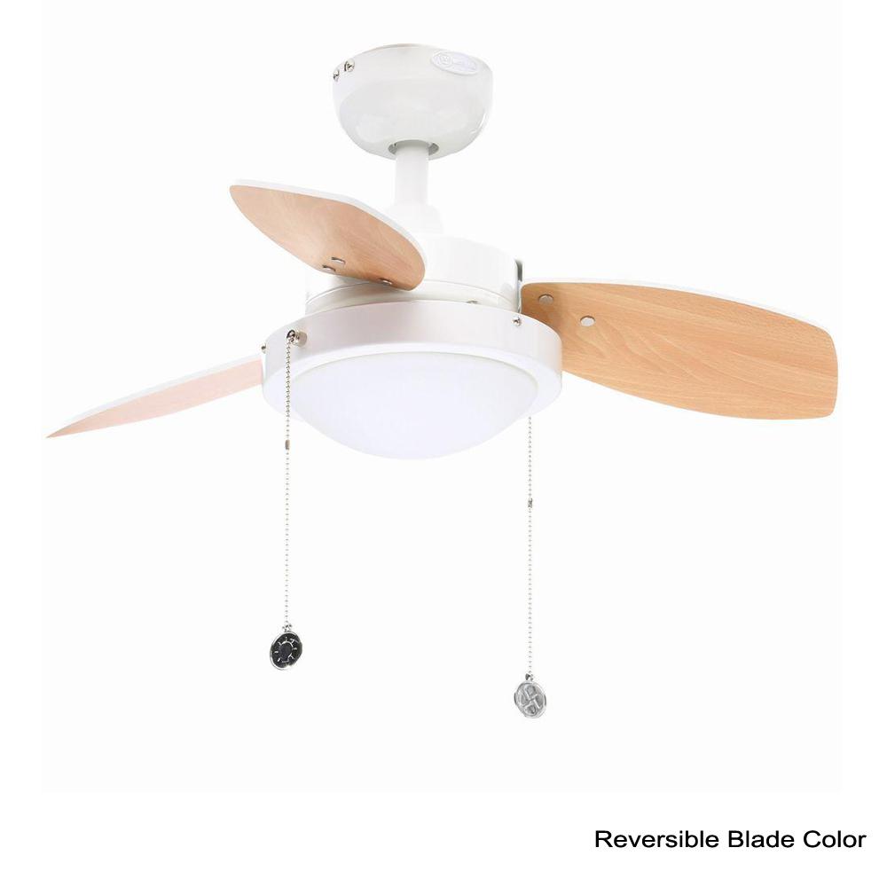 30 Inch White Finish With Opal Frosted, Westinghouse Wengue Ceiling Fan