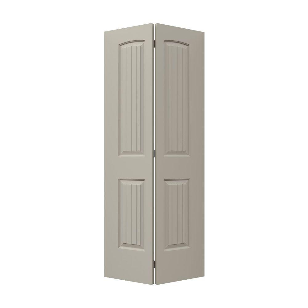 JELDWEN 36 in. x 80 in. Santa Fe Desert Sand Painted Smooth Molded