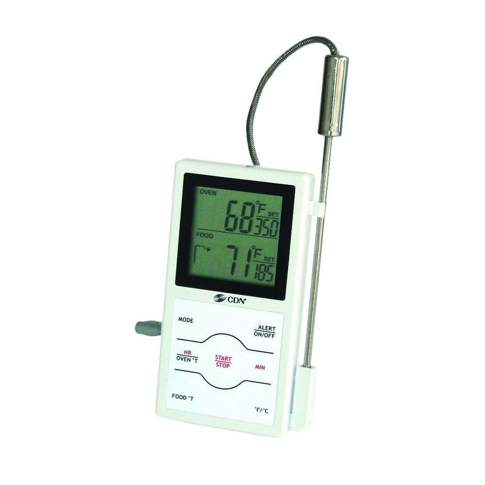 White Digital Food Thermometer with TimerDSP1 The Home Depot