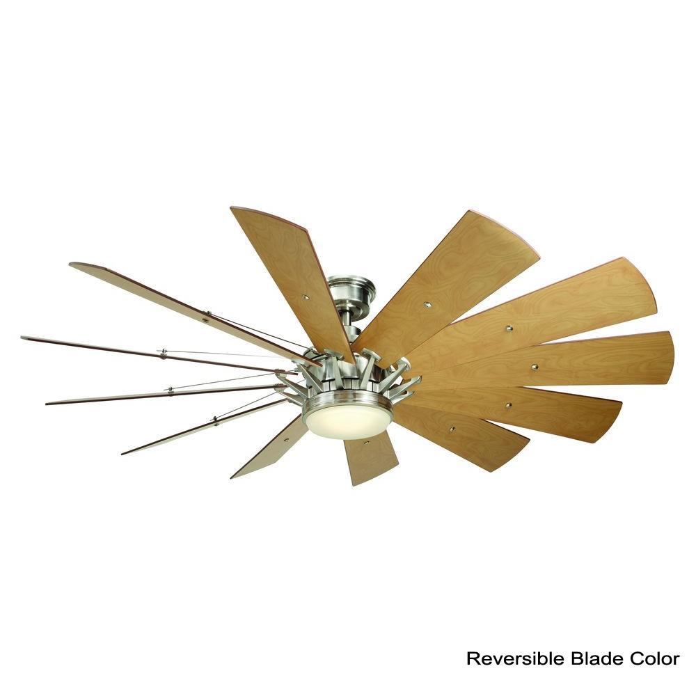 Home Decorators Collection Trudeau 60 In Led Indoor Brushed Trudeau 60 In Led Indoor Brushed