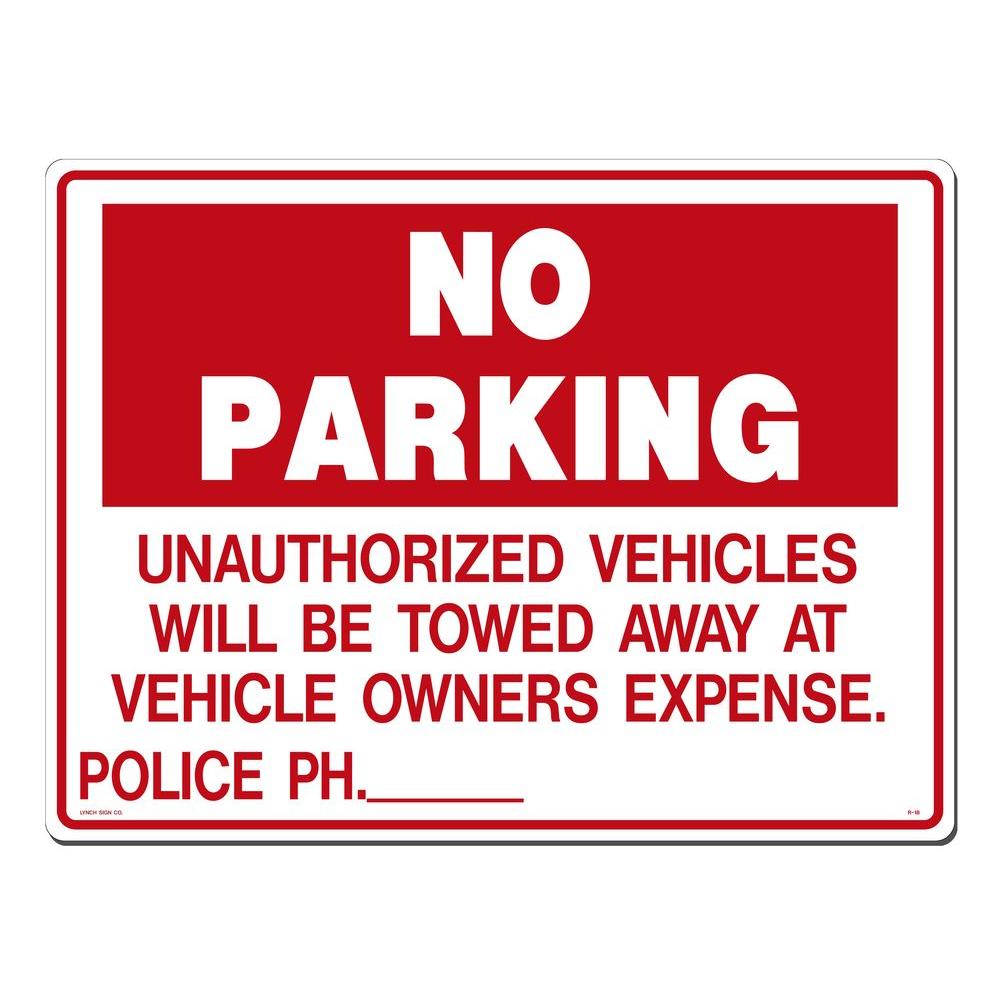 HY-KO 18 within. x 12 within just. Aluminum No Parking Unauthorized graphic about Printable No Parking Sign identified as HY-KO 18 within. x 12 inside. Aluminum No Parking Unauthorized