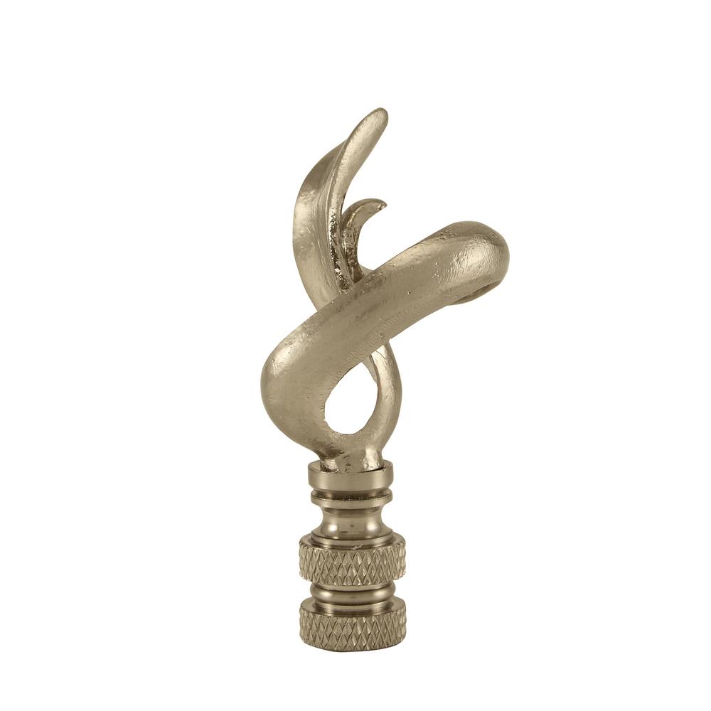 Mario Industries Polished Nickel Infinisty Lamp Finial P43 The Mario Industries Polished Nickel Infinisty Lamp Finial
