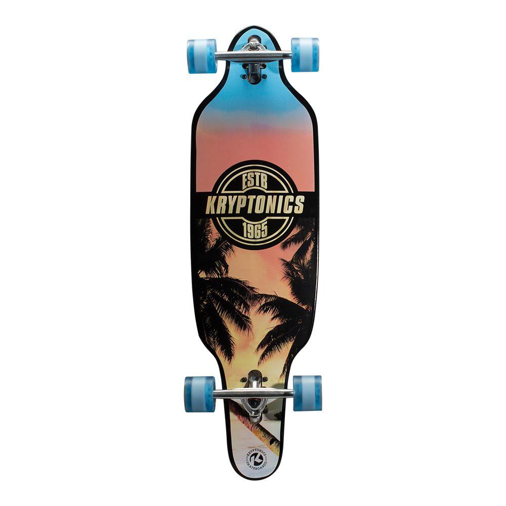 Kryptonics 37 in. Staycation DropThrough Longboard Complete Skateboard
