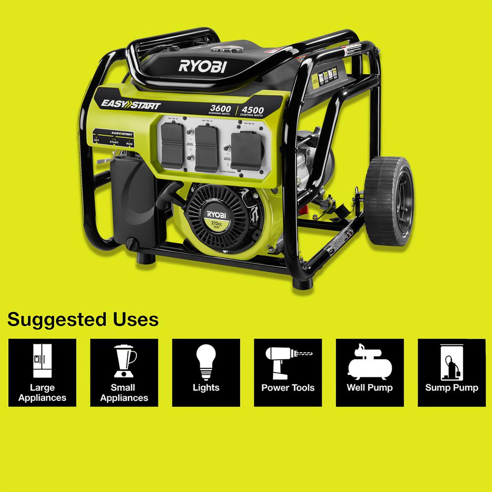 RYOBI Portable Generators Generators The Home Depot