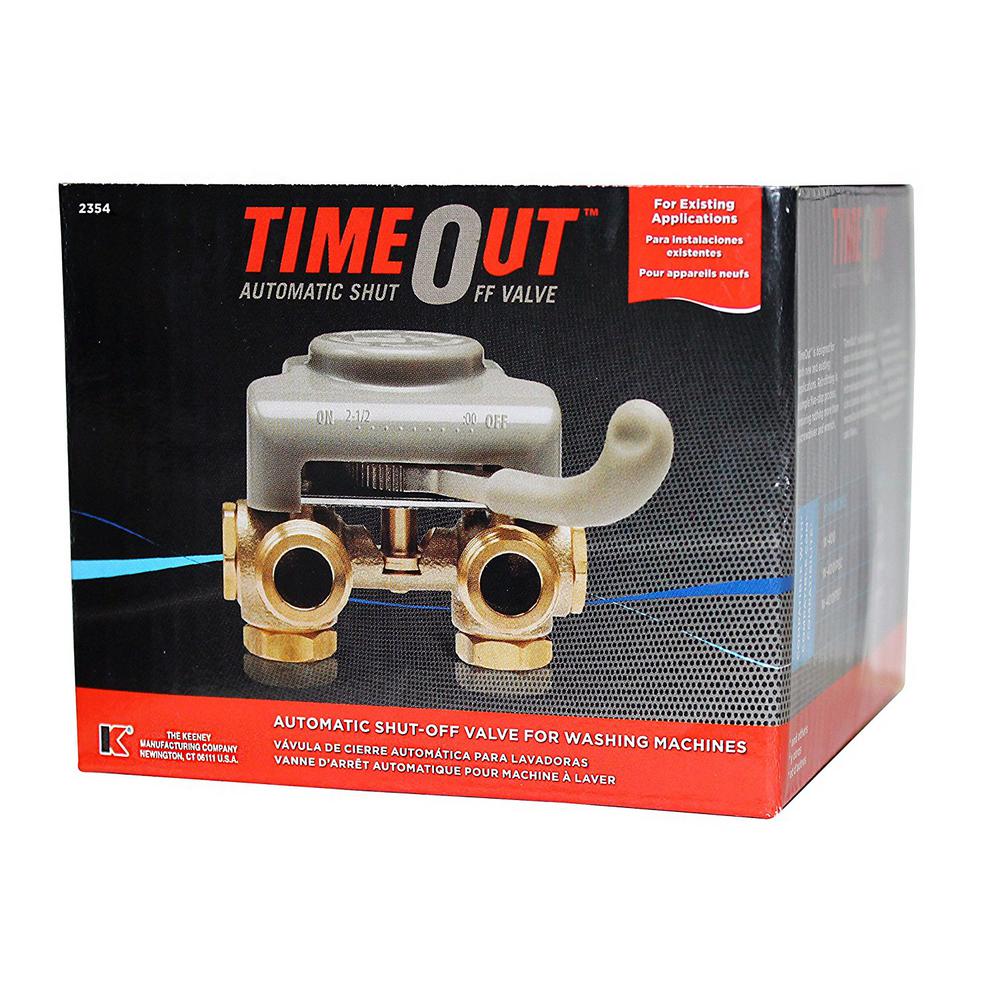 Brass Washing Machine Automatic Shut Off Ball Valve Replacement Timer 1