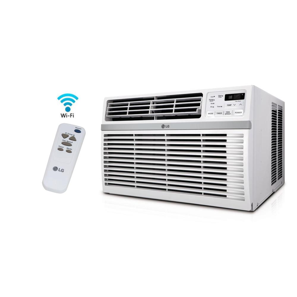 LG Electronics 8,000 BTU Window Smart (Wi-Fi) Air Conditioner with Remote,