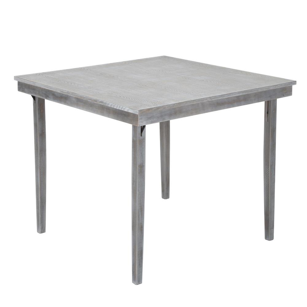 Cosco 36 in. Gray Wood Folding Table37365WHT1E The Home Depot