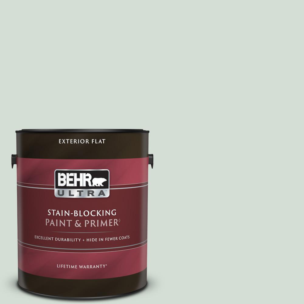 BEHR ULTRA 1 gal. 700E2 Lime Light Flat Exterior Paint & Primer