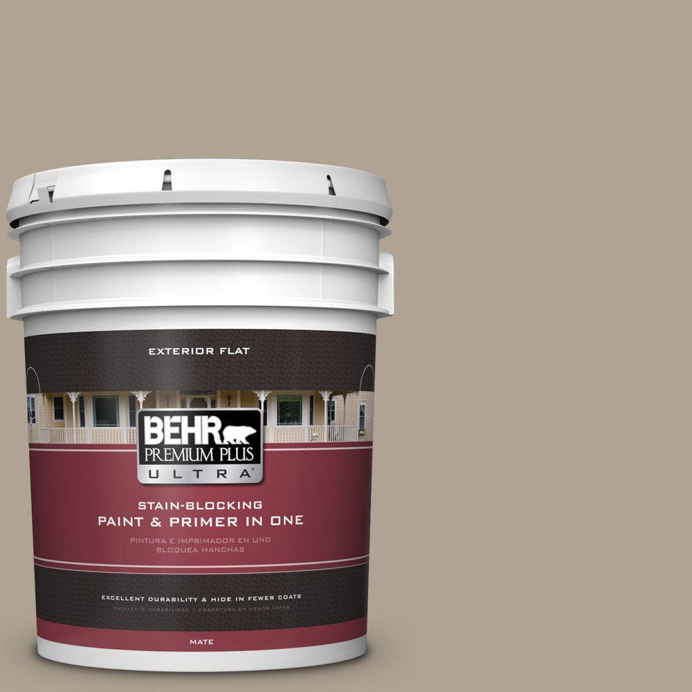 BEHR Premium Plus Ultra 5-gal. #730D-4 Garden Wall Flat Exterior Paint ...