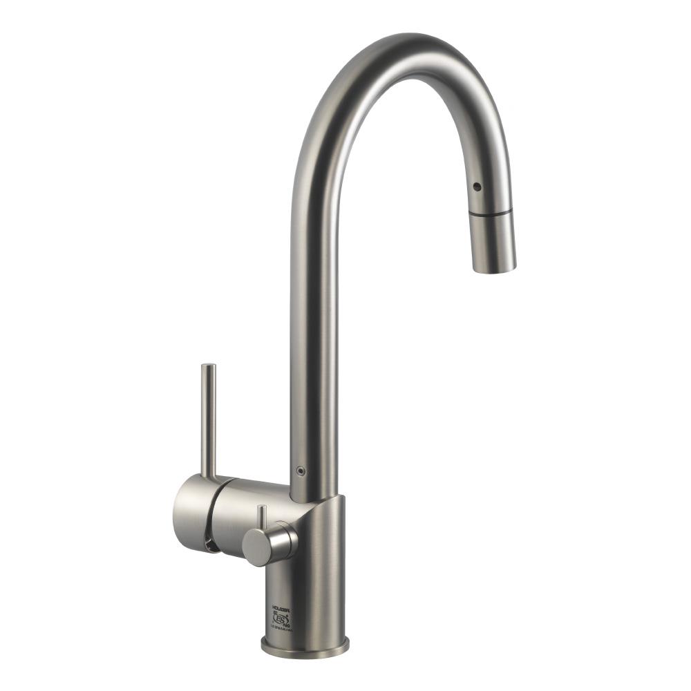 Houzer Sentinel Single Handle Pull Down Sprayer Kitchen Faucet