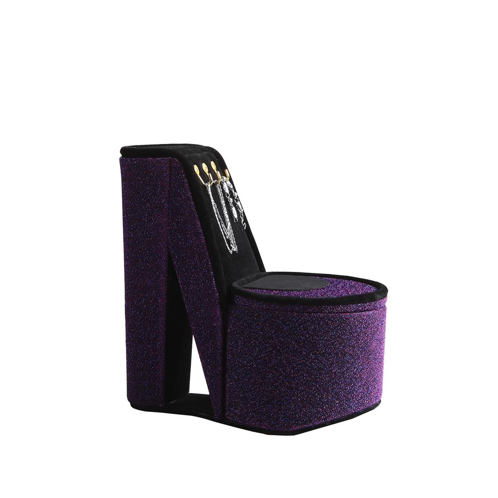 iridescent purple heels
