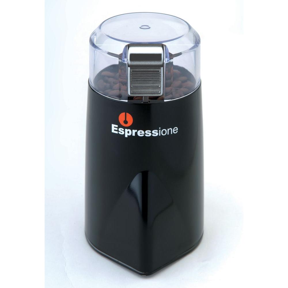 Rapid Touch Locking Lid Coffee Grinder, Black