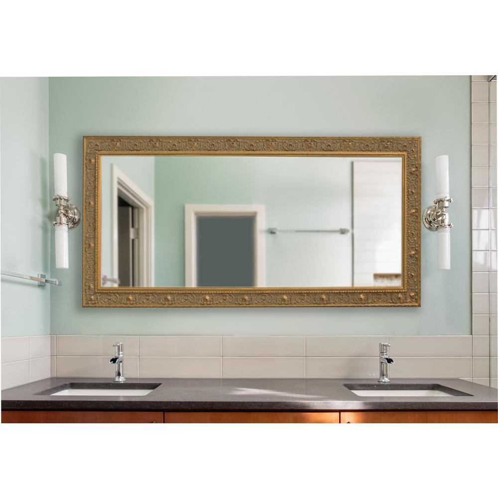 66 In X 37 Ont Gold Double Vanity Mirror