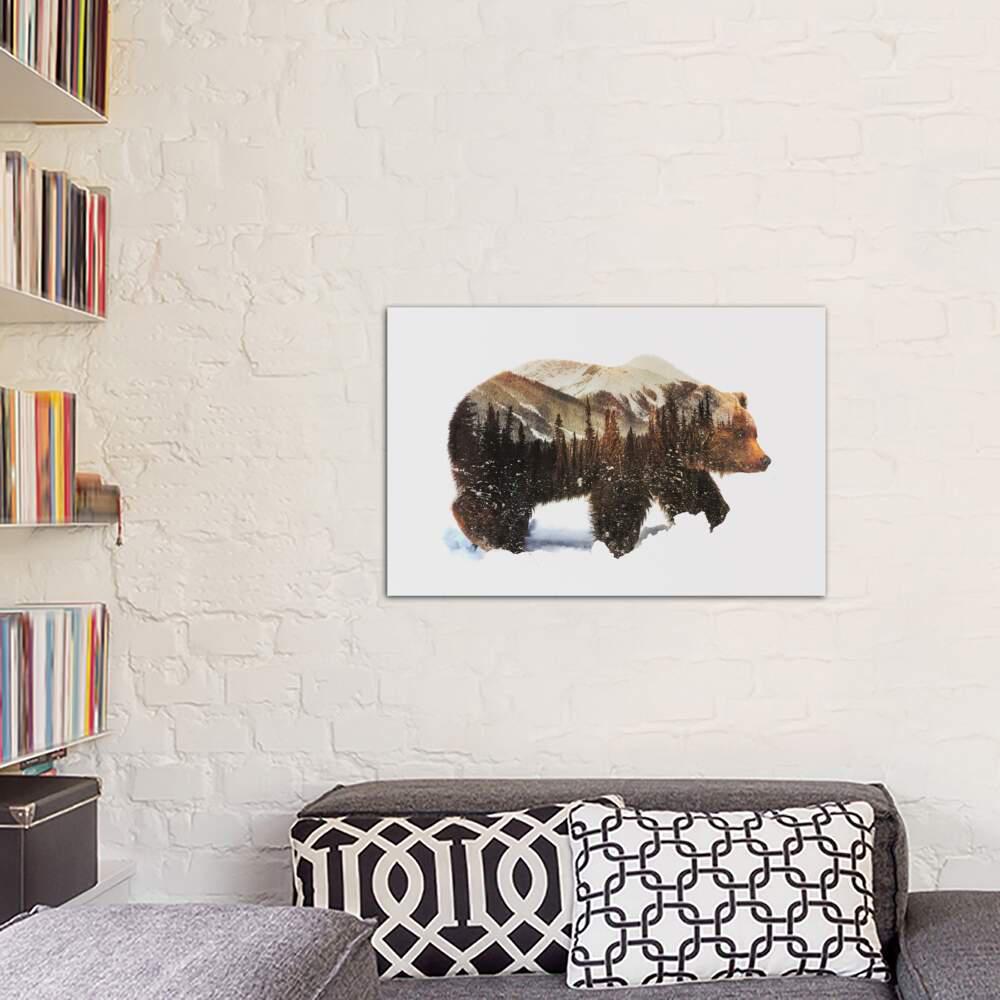 16/"x24/"A Hidden World Bear  HD Canvas prints Painting Decor Picture Wall art