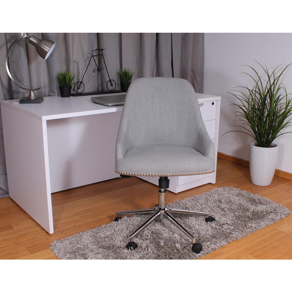 Boss Grey Carnegie Desk Chair B516c Gy The Home Depot Boss Grey Carnegie Desk Chair