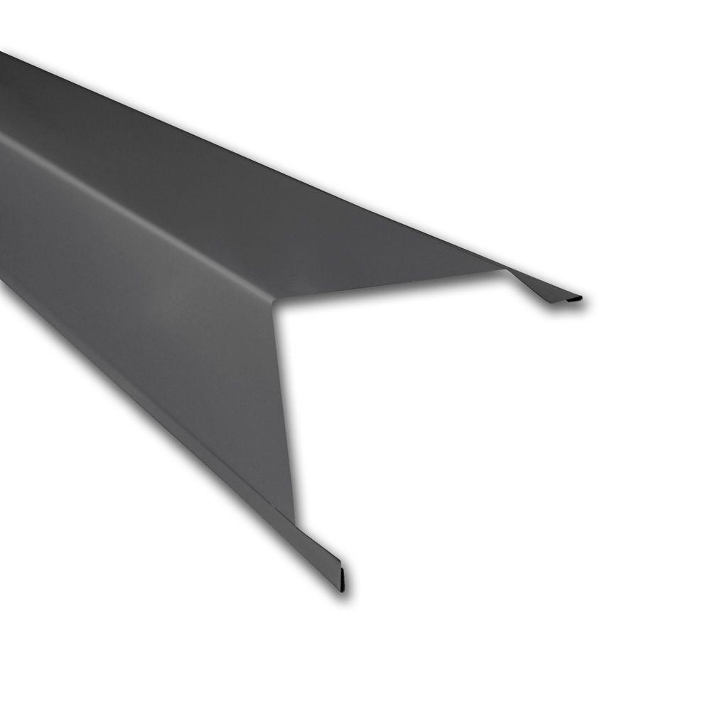 Metal S 5 In X 10 Ft Outside Corner Wall Connector Flashing Outside Corner Wall Connector Flashing In Charcoal