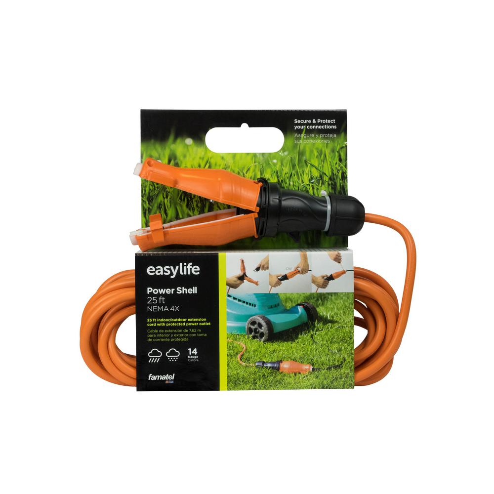 Easylife Tech 25 Ft 14 3 Heavy Duty 1 Outlet Extension Cord With 14 3 Heavy Duty 1 Outlet Extension Cord With