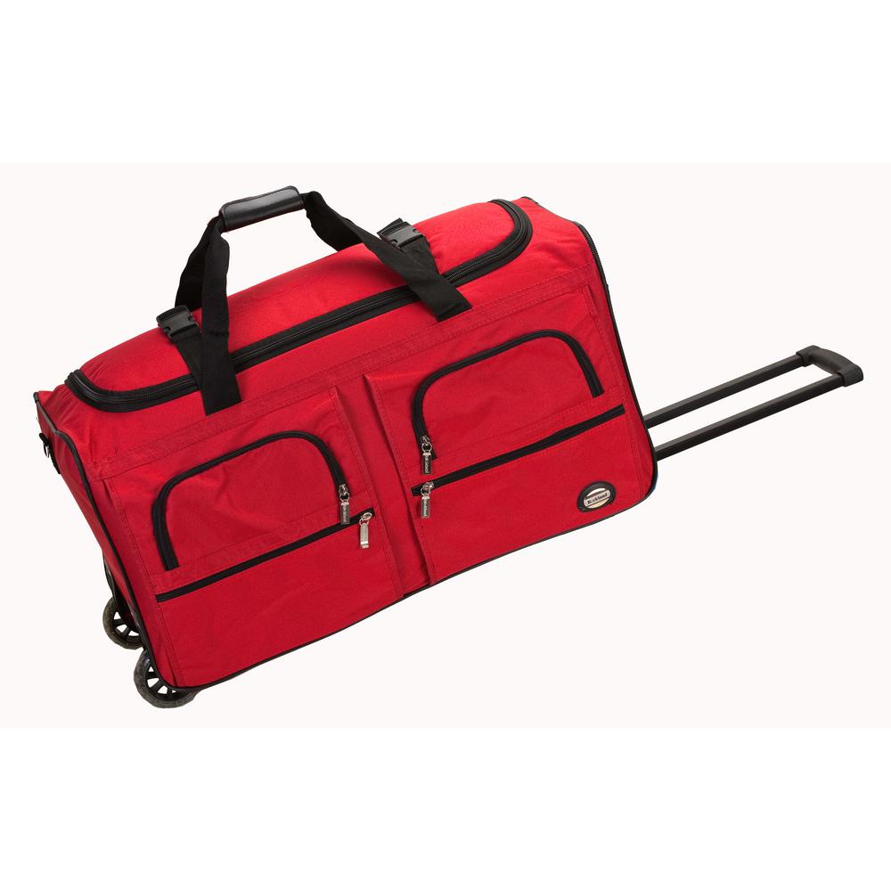 Rockland Voyage 36 In Rolling Duffle Bag Red