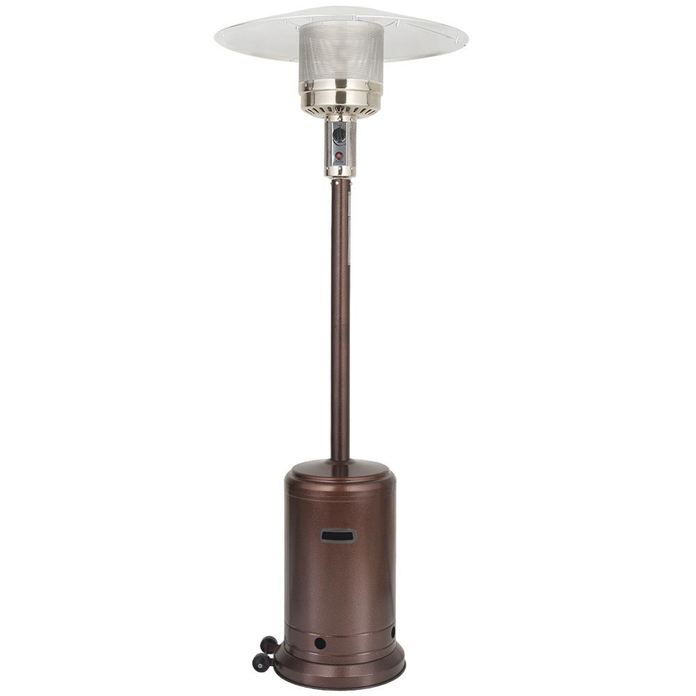 Unbranded 46000 BTU Brown Stand Propane Patio Heater-HD-HEATER-BROWN