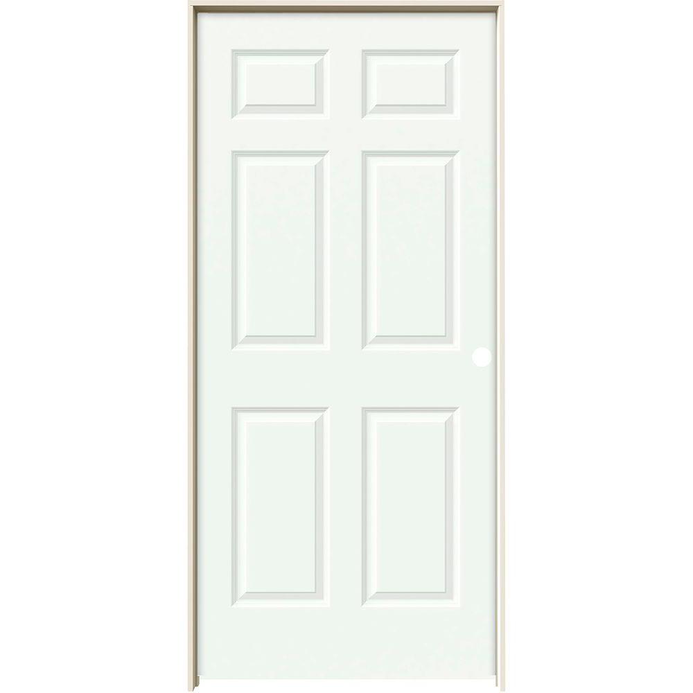 Jeld Wen 36 In X 80 In Colonist White Painted Left Hand Textured