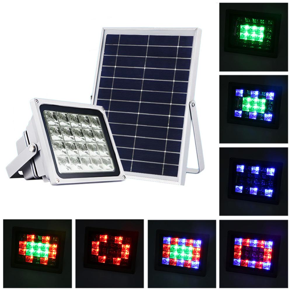 Warm White Flood And Spot Lights Waterproof Landscape Lighting Solar Powered Gray Outdoor Integrated Led Landscape Flood Light Color Rgb Selectable For Safety And Decoration